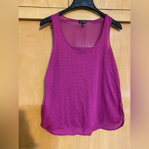 The Limited women’s burn out style high low tank top magenta p… - Picture 3 of 7